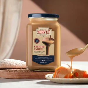 Bercekız Servet Şekerleme Taze Üretilmiş Çifte Kavrulmuş Servet Tahini 950 gr - Yerli Susam