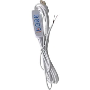 2 Amper On/off Switch'li Dimmer USB Erkek Kablo 1 Metre Açık Uçlu Çift Renk Dim Edilebilir USB Kablo