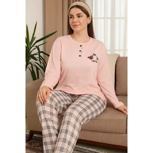 Geniş Kalıp Kadın Pijama Takımı %100 Pamuk