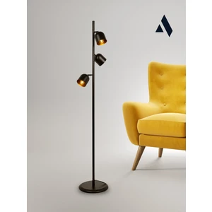Modern Siyah Lambader – 3 Başlıklı, Ayarlanabilir Metal Gövde, Şık ve Dekoratif (Ev & Ofis Uyumlu)