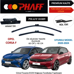 Opel Corsa F (2020-2024) Ön Silecek Süpürgesi 600MM + 400MM