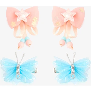 Renkli Kız Çocuk Alice 4'lü Toka Seti