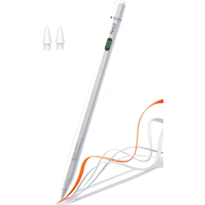 Apple iPad 11. Nesil A16 / 10. Nesil 10.9 inç ile Uyumlu Bluetooth Dokunmatik Tablet Kalemi BP25BL Pil Ekranlı Kısayol Tuşlu Stylus Pencil