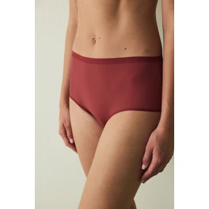 Bordo Essentials Yüksek Bel Külot