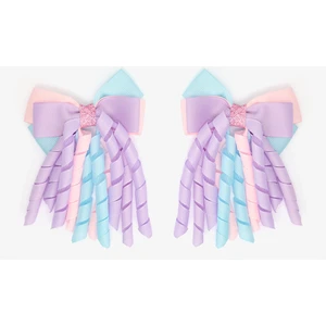 Mavi Gri Kız Çocuk Tavşanlı 2'li Toka Seti