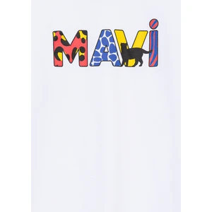 Mavi Logo Baskılı Beyaz Tişört 7610193-620