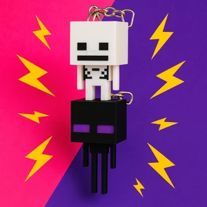 Flexilab Creative Minecraft Enderman & Skeleton 2’li Figür Anahtarlık / Çanta Süsü