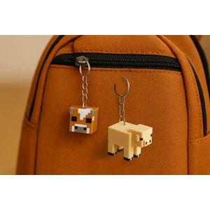 Flexilab Creative Minecraft Domuz ve Inek Figürlü Pla Anahtarlık Seti – 3D Baskı Piksel Tasarım, Koleksiyon ve Hediyelik