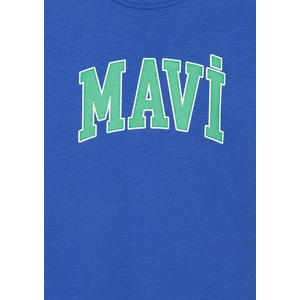 Mavi Logo Baskılı Mavi Tişört 6610030-70576