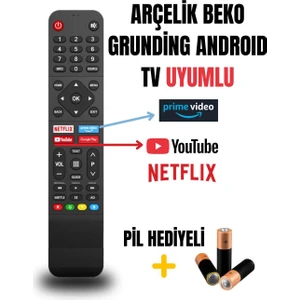 Arçelik Beko Grundig Android LCD Tv Uyumlu Kumanda
