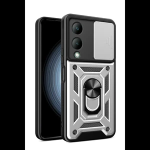 Joy Tekno Vivo Y17S Kılıf Pars Lens Yüzüklü Silikon