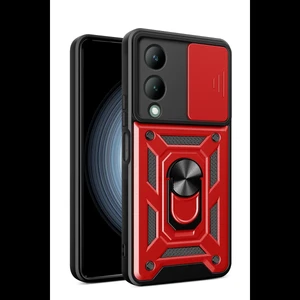 Joy Tekno Vivo Y17S Kılıf Pars Lens Yüzüklü Silikon