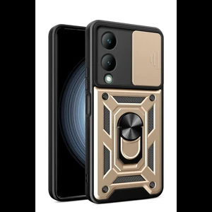 Joy Tekno Vivo Y17S Kılıf Pars Lens Yüzüklü Silikon