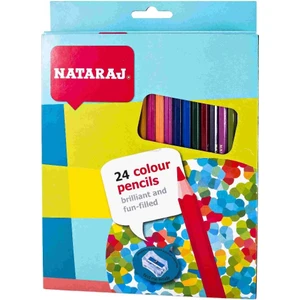 Nataraj 24 Renk Büyük Boy Kuruboya Kalem Seti