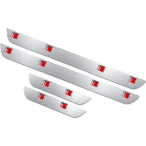 Araba LED Kapı Pedalı Işığı, Araba LED Kapı Eşik Işığı, Araba Otomatik Sensör Kablosuz Kapı Işığı, Ön+Arka, 4 Pc (Yurt Dışından)