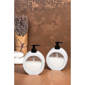 2 Adet Lüx Tezgah Üstü Oval Banyo Mutfak Sıvı Sabunluk | Banyo Mutfak Bulaşık Lavabo Deterjanlık