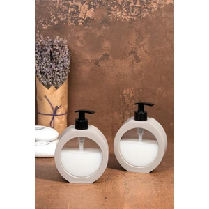 2 Adet Lüx Tezgah Üstü Oval Banyo Mutfak Sıvı Sabunluk | Banyo Mutfak Bulaşık Lavabo Deterjanlık