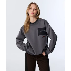 Colorblock Patch'li Sweatshırt TW6250091056005
