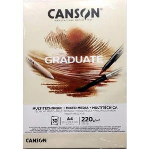 Gradute Mıxmedıa Natural A4 220GR 30 Yaprak Çok Amaçlı Sanat Kağıdı