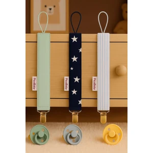 Emzik Askısı - Emzik Zinciri - Emzik Tutacağı 3'lü Set