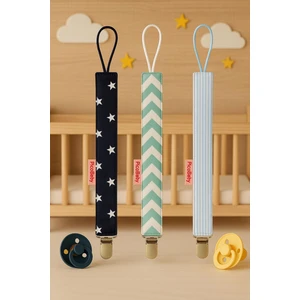 Emzik Askısı - Emzik Zinciri - Emzik Tutacağı 3'lü Set