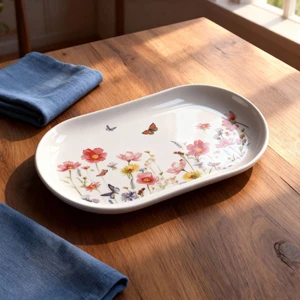 Güral Porselen Bilbao Life 20X11 cm Kayık Tabak 4256