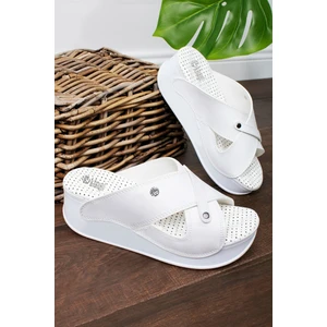 Anatomik Air Taban Kadın Terlik Suni Deri Ev Kullanımı İçin Rahat Tasarım