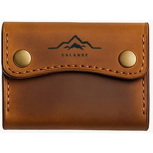 Hakiki Deri Çıtçıtlı Kartlık - Cüzdan 3 Bölmeli Minimalist Cüzdan (El Yapımı)