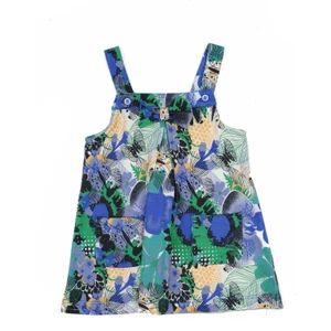 Kız Bebek Mor Cepli Askılı Elbise (3 Ay - 4 Yaş )