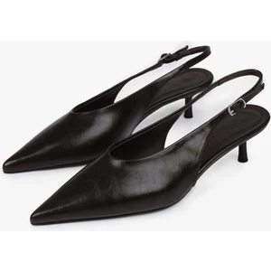 Kadın Luna Kahve Cilt Stiletto