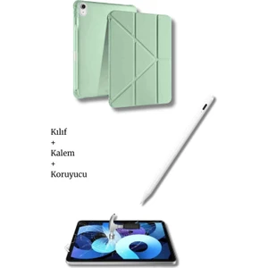 iPad A16 11. Nesil ve 10. Nesil A3355 A2757 Uyumlu Tablet Kılıfı Tablet Kalemi Ekran Koruyucu Set