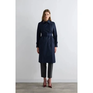 Klasik Trençkot - Lacivert