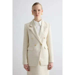 Tüvit Blazer Ceket - Ekru