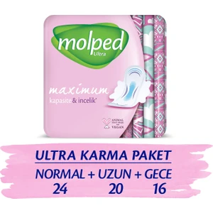 Ultra Hijyenik Ped Süper Ekonomik Karma Paket 60 Adet