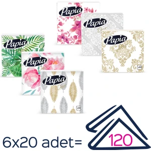 Dekor 20'li Peçete (7 Paket x 20 Yaprak)