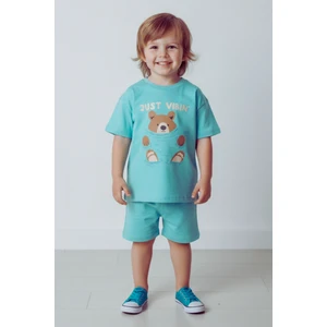 Erkek Çocuk %100 Pamuk Ayıcık Baskılı Tişört (3-4 Yaş 8-9 Yaş)