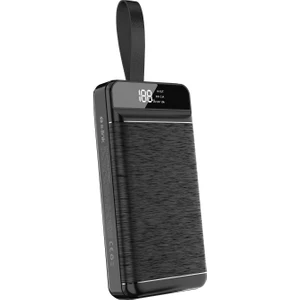 P300 30000MAH PD22.5W+QC3.0 18W Siyah LCD Taşınabilir Pil Şarj Cihazı Powerbank