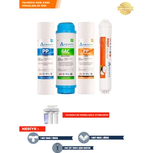 Açık Kasa Su Arıtma Cihazı 4'lü Filtre Seti