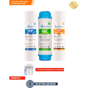 Açık Kasa Su Arıtma Cihazı 3'lü Su Arıtma Ön Filtresi