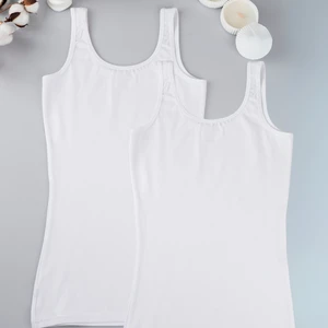 Pinuptex® 2’li Kadın Kalın Askılı Uzun Atlet %95 Pamuk %5lyc (2 Adet)