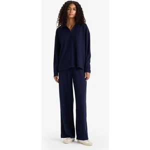 Wide Leg Fitilli Kaşkorse Beli Lastikli Pantolon F1012AX25AU