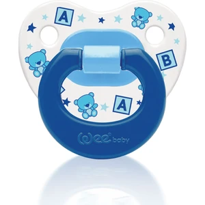 Wee Baby Desenli Damaklı Emzik No:2 Emzik Mavi 6-18 Ay