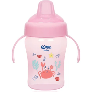 Wee Baby Colorful Akıtmaz Kulplu Antikolik Bardak 240 ml Pembe