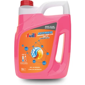 -55 / -56 Derece Hazır Karışım 3 Litre Kırmızı Organik Antifriz - G12 (Üretim Yılı: 2025)