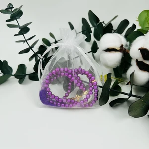 Lena Gift Workshop 10 Adet Hediyelik Tül Keseli Inci Tesbih (Mevlid-Hac-Umre-Sünnet)