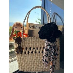 Ss Eral Koop Hasır Plaj Çantası El Yapımı 