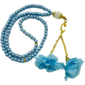 Lena Gift Workshop 10 Adet Karışık Renk Güllü 99'lu Cam Inci Namaz Tesbihi ( Mevlit-Sünnet-Hac-Umre)