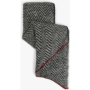 Balık Sırtı Desenli Uzun Atkı