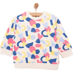 Hellobaby Basic Az Şardonlu Aslan Desenli Sweatshirt Kız Bebek