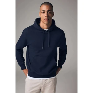 Erkek Kapşonlu Rahat Kalıp Içi Polarlı 3 Iplik Sweatshırt SPR24SW55